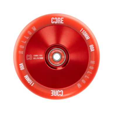 Roues Core Hollow V2 Rouge (x2)