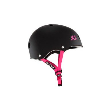 Casque S1 Lifer Black Matte Pink Straps