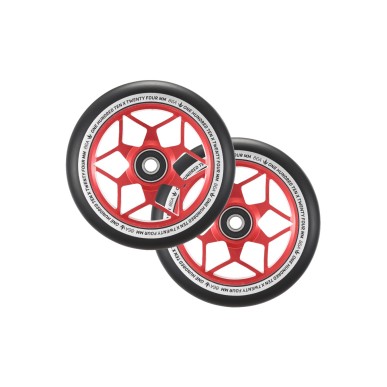 Roues Blunt Diamond 110mm Rouge (x2)