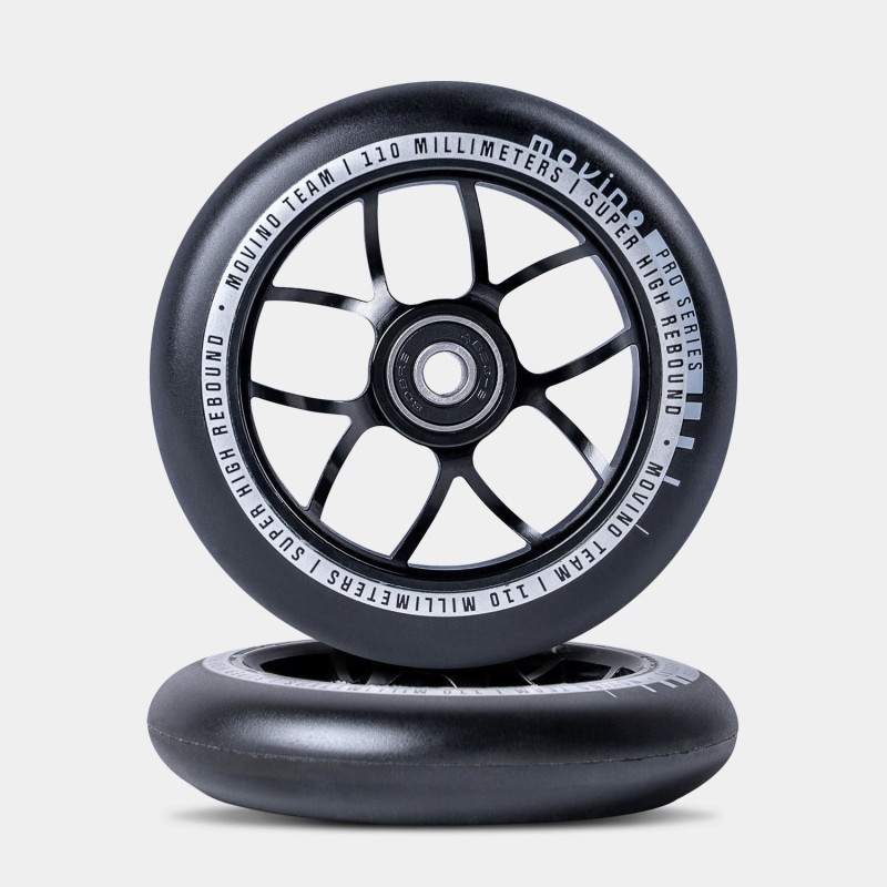 Roues Movino Spoked 110 mm Noir (X2)