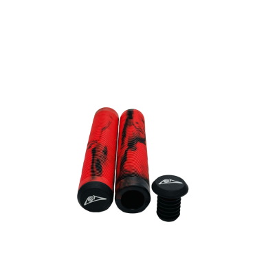 Poignées Boulbag Spirale Noir & Rouge