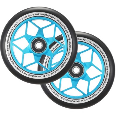 Roues Blunt Diamond 110mm Teal (x2)