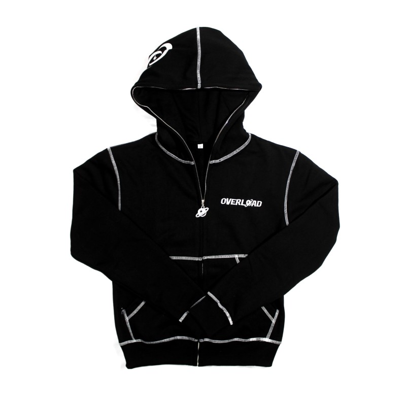 Hoodie Overload Full Zip Black Hole