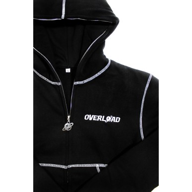 Hoodie Overload Full Zip Black Hole
