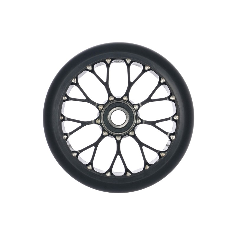 Roues Black Pearl Venom V2 Simple 12std 125mm Noir (x2)