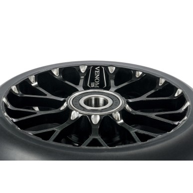 Roues Black Pearl Venom V2 Simple 12std 125mm Noir (x2)