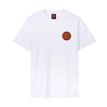 T-Shirt Santa Cruz Classic Dot Chest White