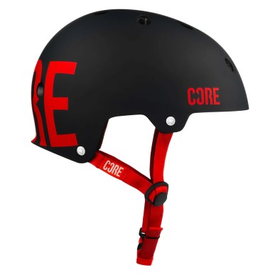 Casque CORE Street Noir et Rouge